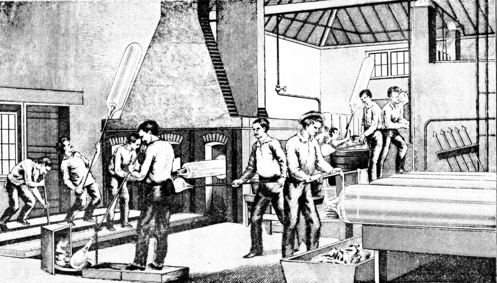 Workers working in factory